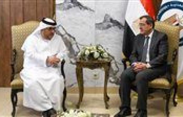 «الملا» يبحث تعزيز التعاون المصري الإماراتي بمجال تجارة وتخزين وتداول المنتجات البترولية